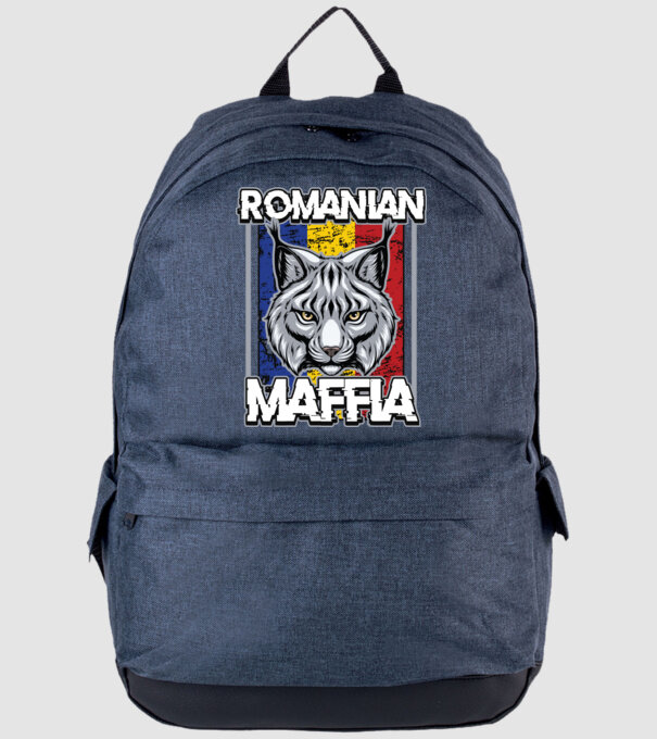 România maffia model albastru jeanși pe tricou