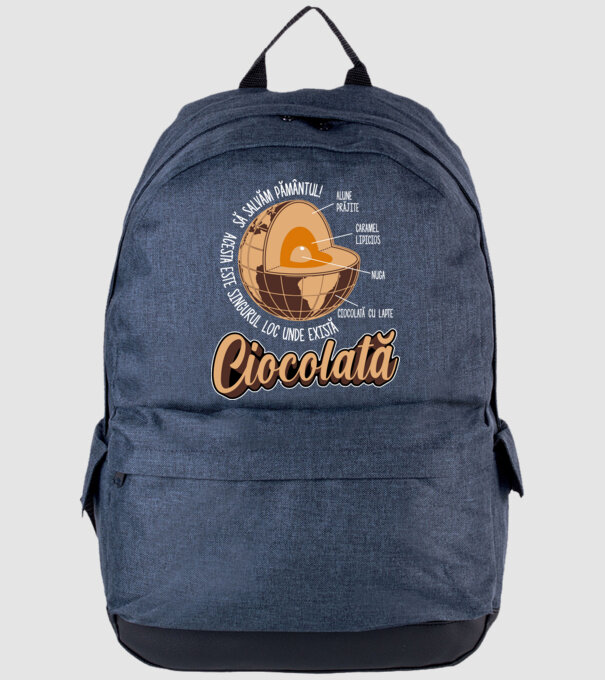 să salvăm Pământul! acesta este singurul loc unde există ciocolată - alune prăjite, caramel lipicios, nuga, ciocolată cu lapte model albastru jeanși pe tricou