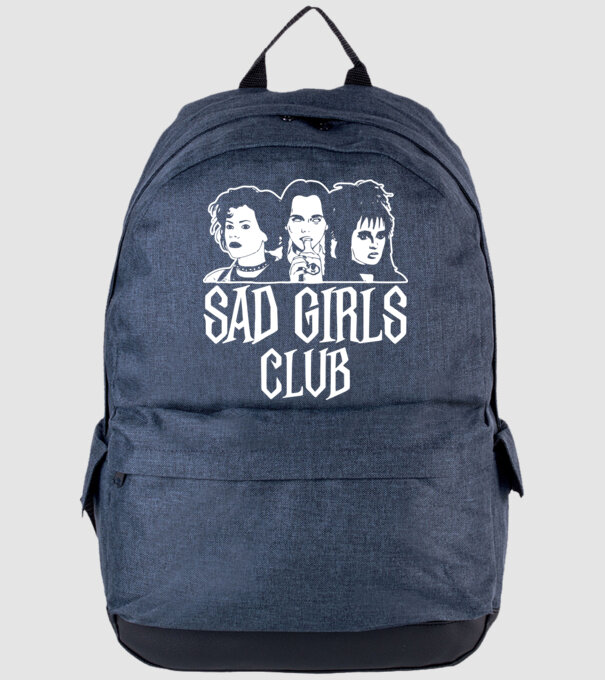 Sad Girls Club model albastru jeanși pe tricou