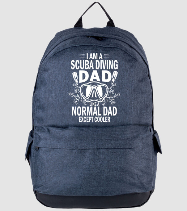 Scuba Dad model albastru jeanși pe tricou
