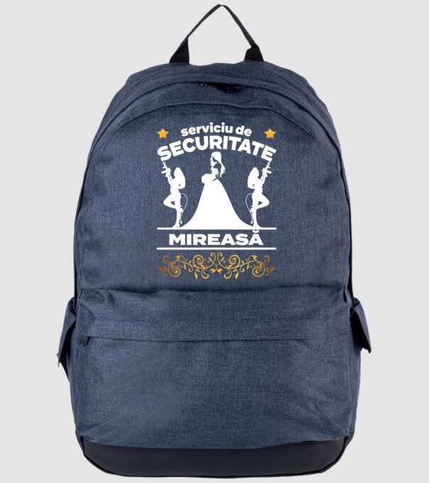 serviciu de securitate mireasă model albastru jeanși pe tricou