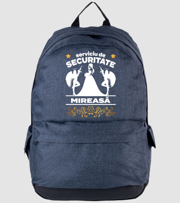 serviciu de securitate mireasă model albastru jeanși pe tricou
