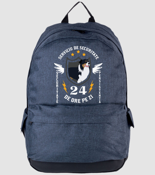 serviciu de securitate - securitate - persistență - 24 de ore pe zi model albastru jeanși pe tricou