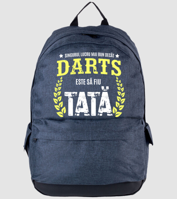 singurul lucru mai bun decât darts este să fiu tată model albastru jeanși pe tricou