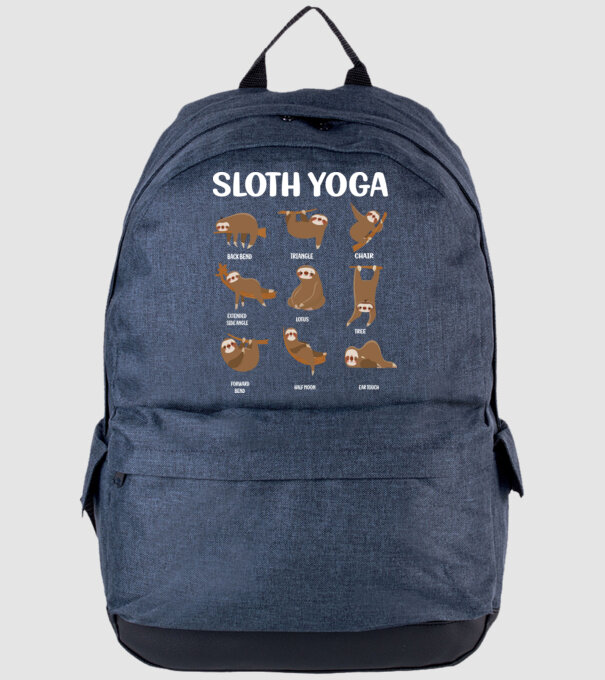 Sloth yoga model albastru jeanși pe tricou