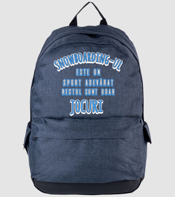 Snowboarding-ul este un sport adevărat, restul sunt doar un jocuri model albastru jeanși pe tricou