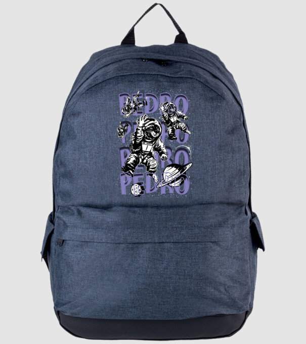 SPACE PEDRO model albastru jeanși pe tricou