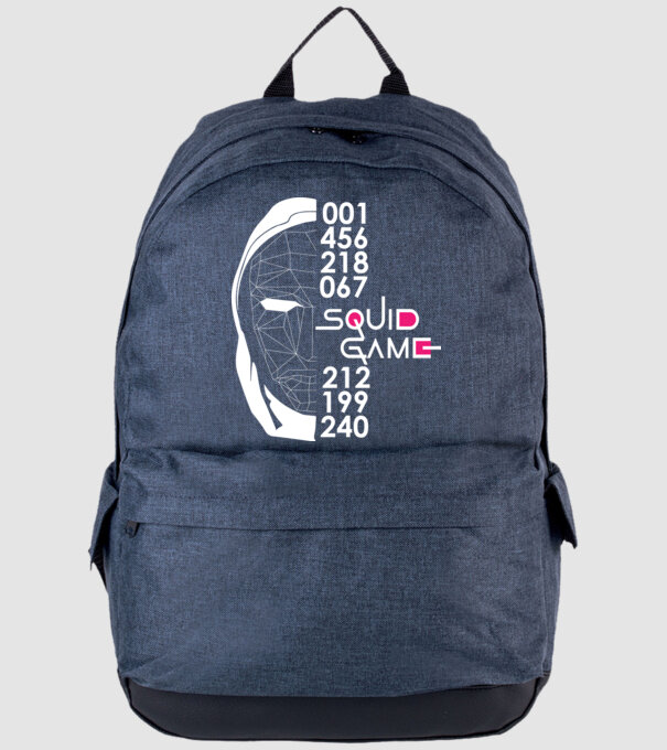 squid game numbers model albastru jeanși pe tricou