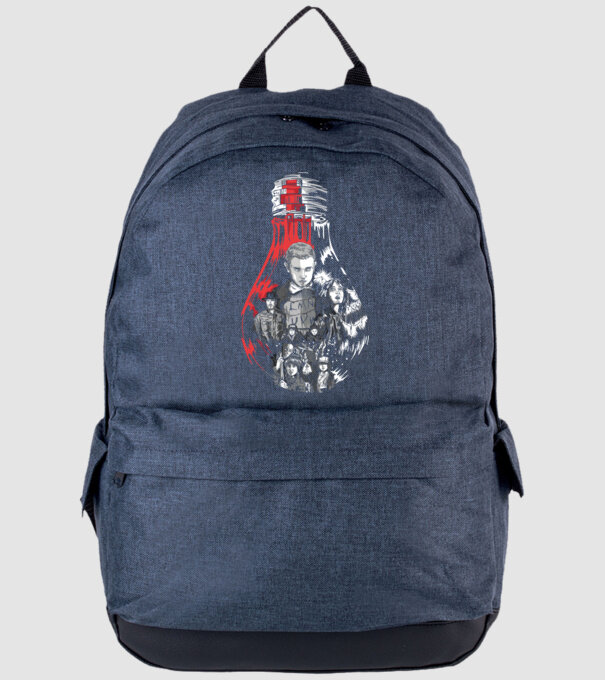 stranger things bulb model albastru jeanși pe tricou