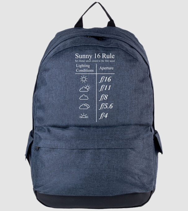 Sunny 16 Rule model albastru jeanși pe tricou