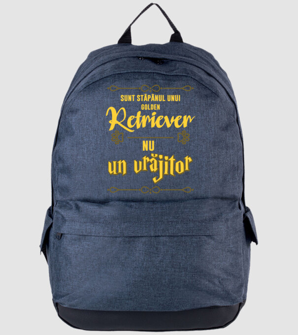 sunt stăpânul unui golden retviever, nu un vrăjitor model albastru jeanși pe tricou