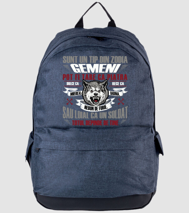 Sunt un tip din zodia Gemeni model albastru jeanși pe tricou