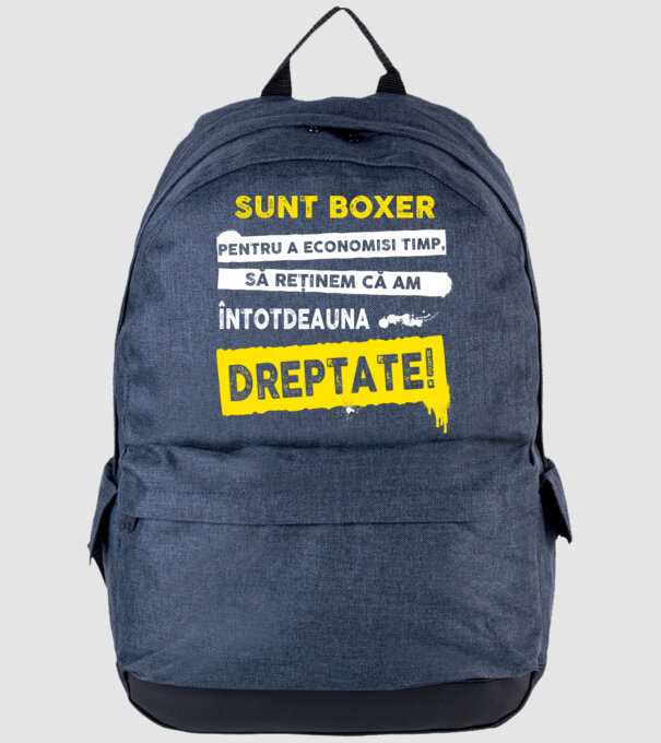 sunt boxer - pentru a economisi timp, să reținem că am întotdeauna dreptate model albastru jeanși pe tricou