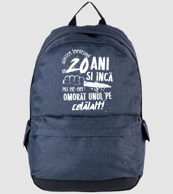 Suntem împreună de 20 ani model albastru jeanși pe tricou