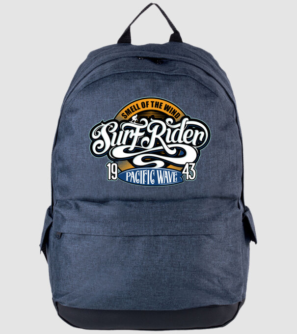 Surf Rider model albastru jeanși pe tricou