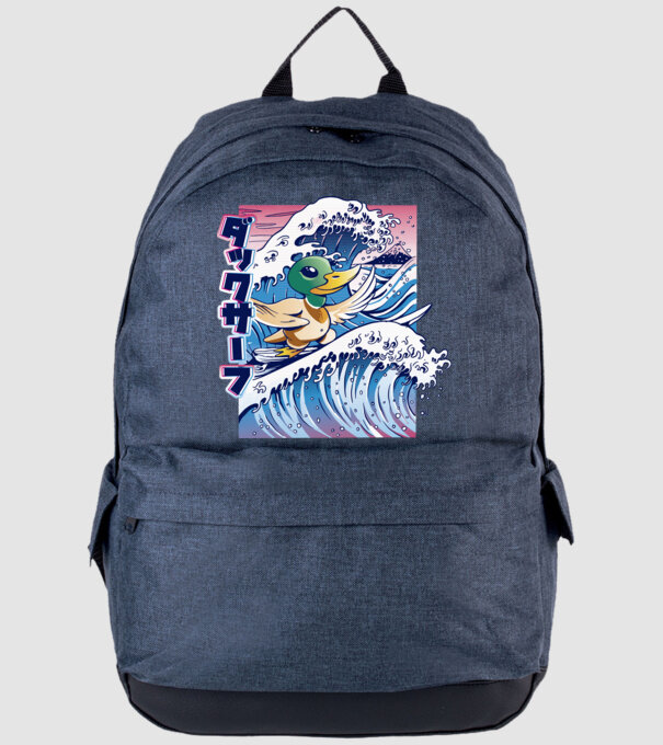 Surfer Duck model albastru jeanși pe tricou
