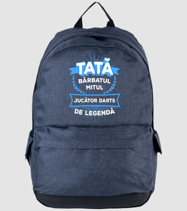 tată, bărbatul, mitul, jucător darts de legendă model albastru jeanși pe tricou
