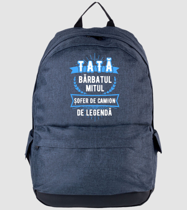 TATĂ - bărbatul, mitul, ȘOFER DE CAMION de legendă model albastru jeanși pe tricou