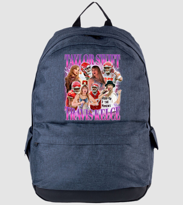 Taylor Swift ERAS Travis Kelce bootleg model albastru jeanși pe tricou