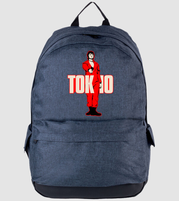 tokyo la casa de papel model albastru jeanși pe tricou