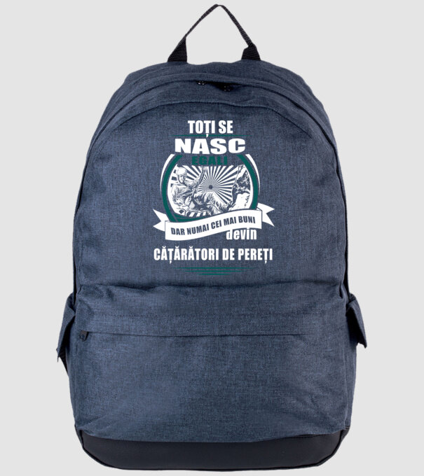 toți se nasc egali, dar numai cei mai buni devin cățărători de pereți model albastru jeanși pe tricou