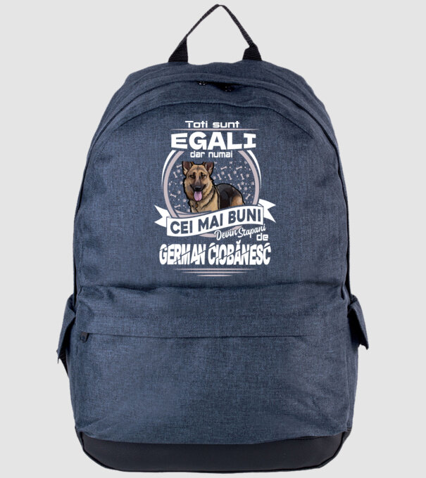 Toți sunt egali, dar numai cei mai buni devin stăpâni de ciobănesc german lght model albastru jeanși pe tricou