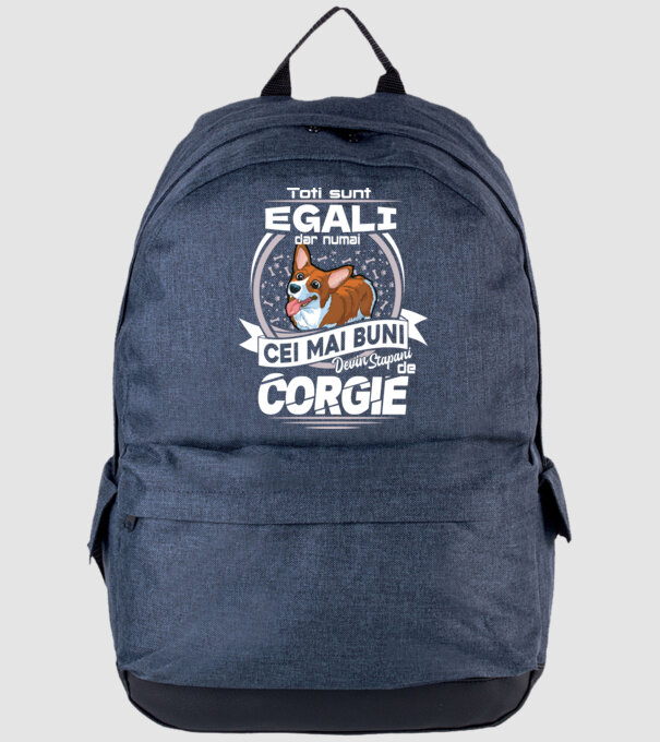 Toți sunt egali, dar numai cei mai buni devin stăpâni de corgie lght model albastru jeanși pe tricou
