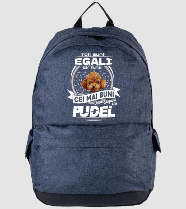 Toți sunt egali, dar numai cei mai buni devin stăpâni de pudel lght model albastru jeanși pe tricou