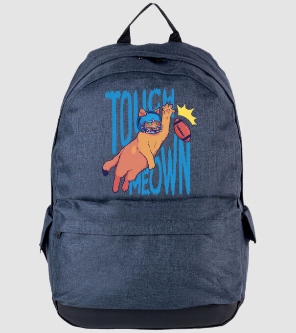 Touch Meow model albastru jeanși pe tricou