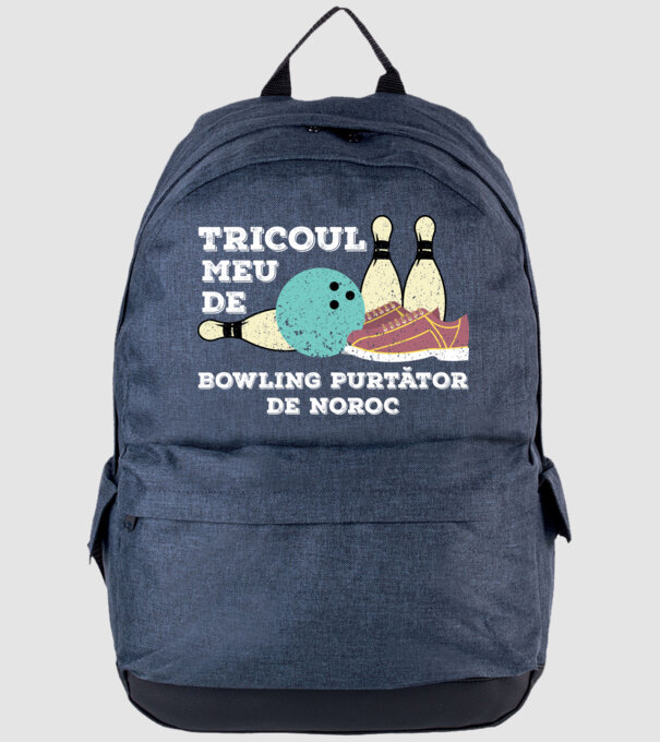 tricoul meu de bowling purtător de noroc model albastru jeanși pe tricou