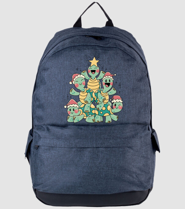 Turtle christmas tree model albastru jeanși pe tricou