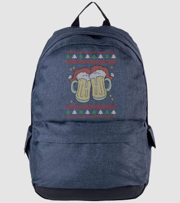 ugly sweater beers model albastru jeanși pe tricou