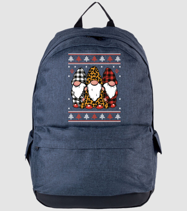 Ugly sweater gnomes model albastru jeanși pe tricou