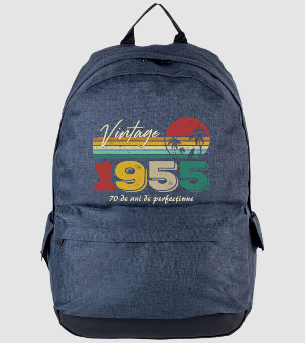 VINTAGE 1955 model albastru jeanși pe tricou