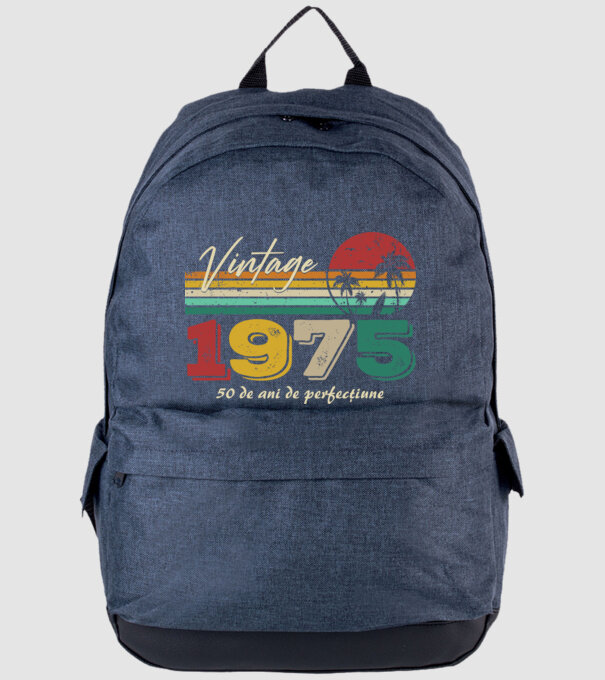 VINTAGE 1975 model albastru jeanși pe tricou