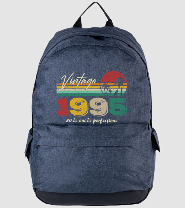 VINTAGE 1995 model albastru jeanși pe tricou