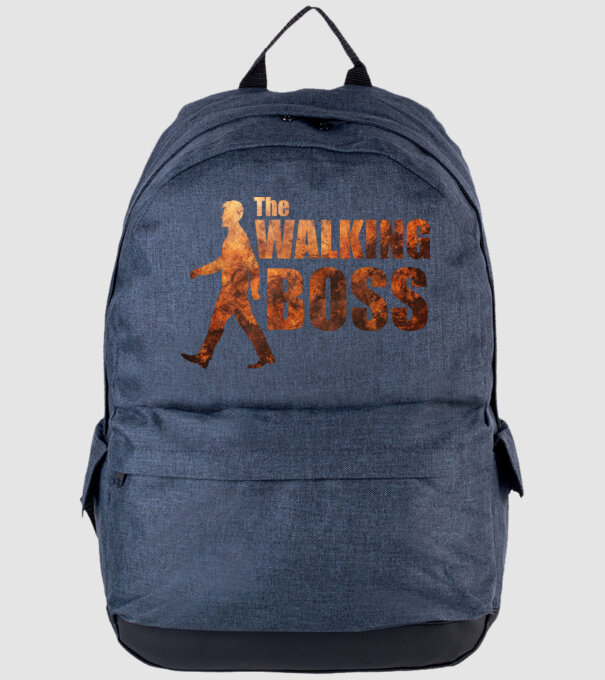 Walking boss model albastru jeanși pe tricou