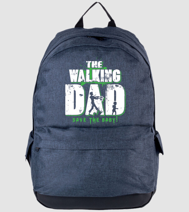 Walking dad green model albastru jeanși pe tricou