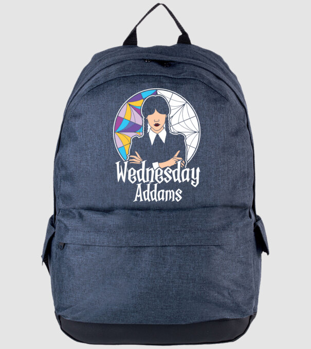 Wednesday Window colorful model albastru jeanși pe tricou