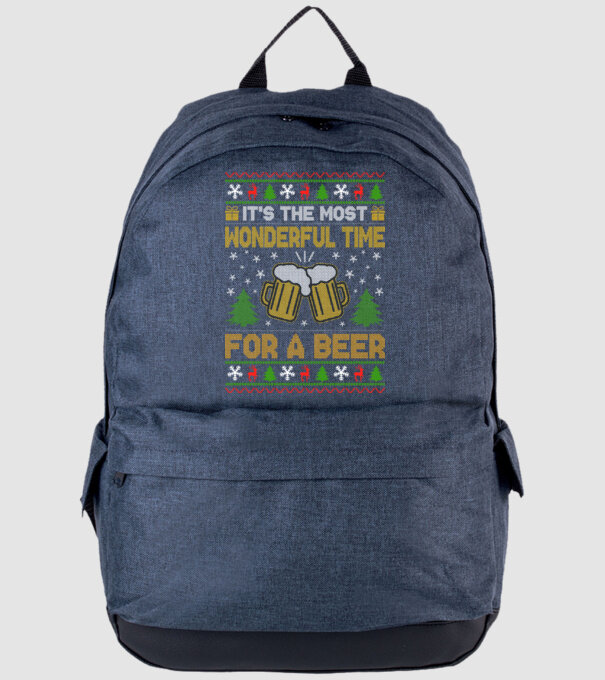 Wonderful time for a beer model albastru jeanși pe tricou