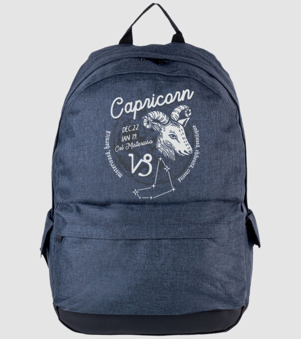Zodiac femeie CAPRICORN retro model albastru jeanși pe tricou