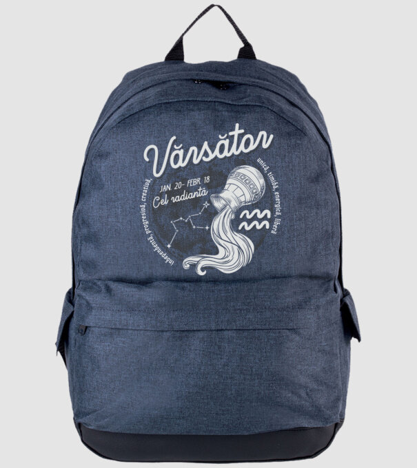 Zodiac femeie VĂRSĂTOR retro model albastru jeanși pe tricou