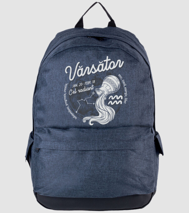 Zodiac bărbat VĂRSĂTOR retro model albastru jeanși pe tricou