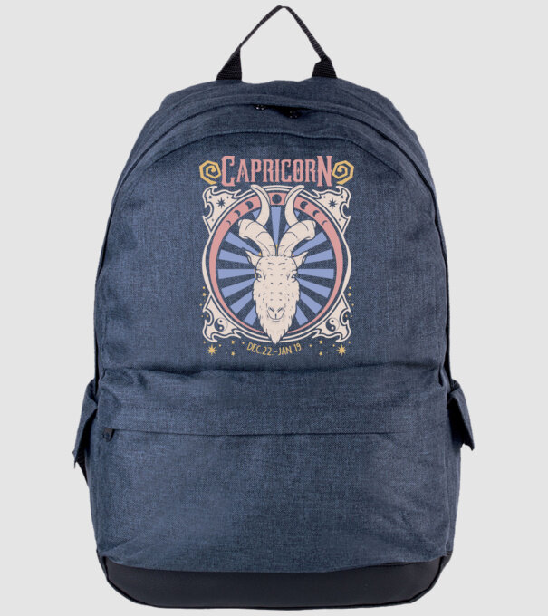 Zodiac Vintage CAPRICORN model albastru jeanși pe tricou