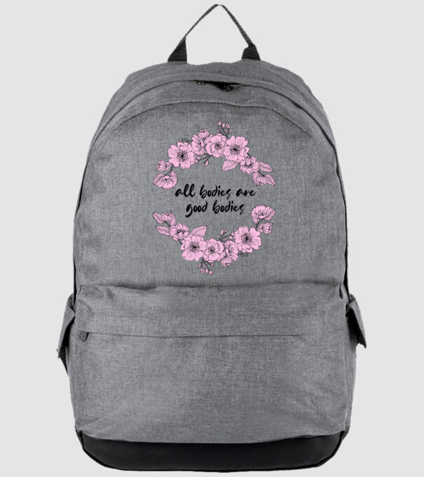 All bodies are good bodies floral model gri pe tricou