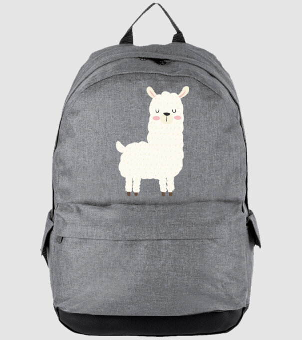 Alpaca model gri pe tricou