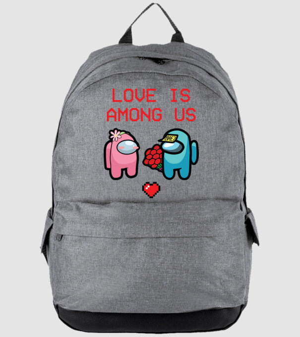 Among us love model gri pe tricou