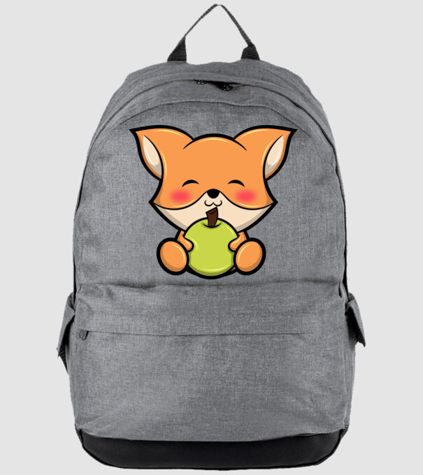 Baby Fox model gri pe tricou