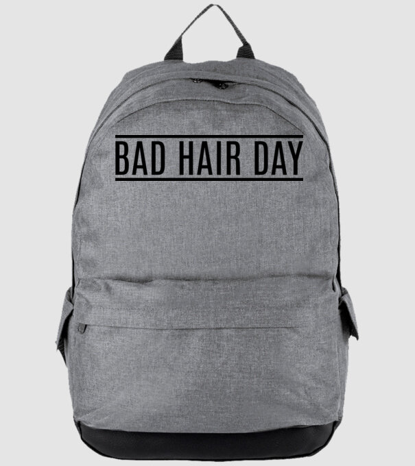 Bad hair day model gri pe tricou