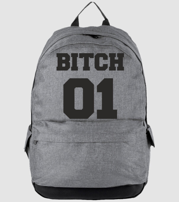Bitch 01 model gri pe tricou